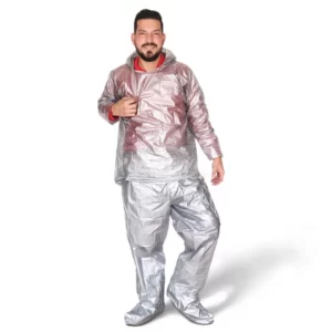 Impermeable 3 piezas gris