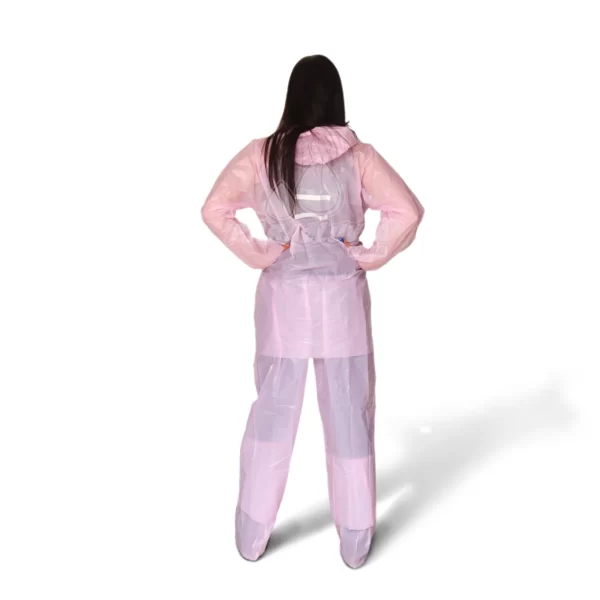 Impermeable 3 piezas rosado